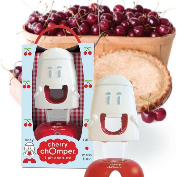 Cherry Chomper Cherry Pitter Fun Family Friendly Kitchen Tools Olive Pitter NIB - Picture 5 of 5